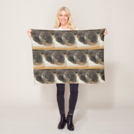 Sleepy Otters Fleece Deken