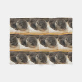 Sleepy Otters Fleece Deken (Voorkant (Horizontaal))