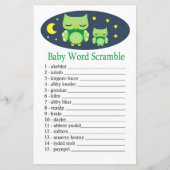Sleepy owl Baby word scramble game (Voorkant)
