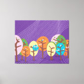 Sleepy Owl Canvas Afdruk (Voorkant)