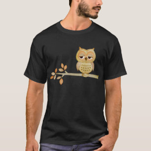 Sleepy Owl in de boom T-shirt
