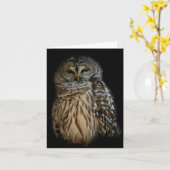 Sleepy Owl-kaart Kaart (Gele Bloem)