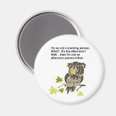 Sleepy Owl Magneet (Voorkant / Achterkant)