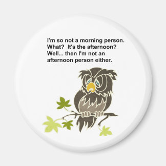 Sleepy Owl Magneet