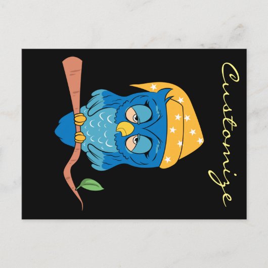 Sleepy Owl Thunder_Cove Briefkaart (Voorkant)