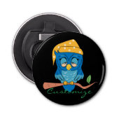 Sleepy Owl Thunder_Cove Classic Button Flesopener (Voorkant)