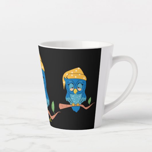 Sleepy Owl Thunder_Cove Classic Latte Mok (Rechts)