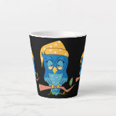 Sleepy Owl Thunder_Cove Classic Latte Mok (Voorkant)