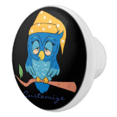 Sleepy Owl Thunder_Cove Keramische Knop (Rechts)