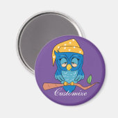 Sleepy Owl Thunder_Cove Magneet (Voorkant / Achterkant)