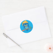 Sleepy Owl Thunder_Cove Ronde Sticker (Envelop)