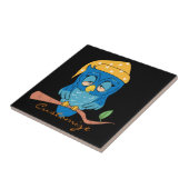 Sleepy Owl Thunder_Cove Tegeltje (Zijkant)