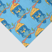 Sleepy Owl Thunder_Cove Tissuepapier (Detail)