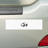 Sleepy Panda Bumpersticker (Op auto)