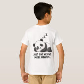 Sleepy Panda Mood T-shirt (Achterkant volledig)