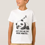 Sleepy Panda Mood T-shirt (Voorkant)