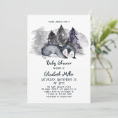 Sleepy Penguin Baby Boy Baby shower Kaart (Staand voorkant)