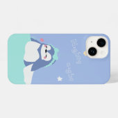 Sleepy Penguin iPhone Hoesje (Achterkant horizontaal)