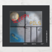 Sleepy Pils, naam en stijl Bier Etiket (Enkel label)