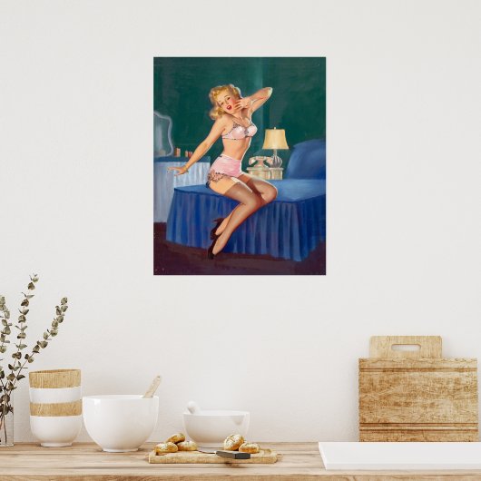 Sleepy Pin Up Poster (Keuken)