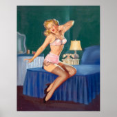 Sleepy Pin Up Poster (Voorkant)