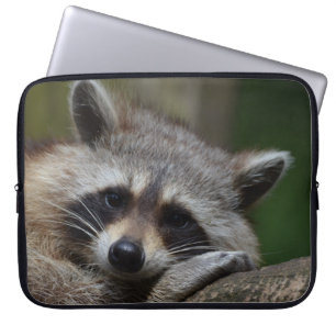 Sleepy Raccoon Laptop Sleeve