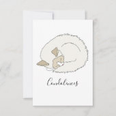 Sleepy Ragdoll Cat Bedankkaart (Voorkant)