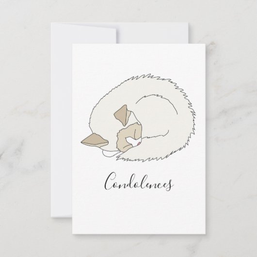 Sleepy Ragdoll Cat Bedankkaart (Voorkant)