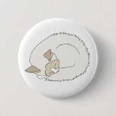 Sleepy Ragdoll Cat Ronde Button 5,7 Cm (Voorkant)