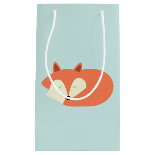 Sleepy Red Fox Klein Cadeauzakje (Voorkant)