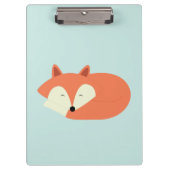 Sleepy Red Fox Klembord (Voorkant)