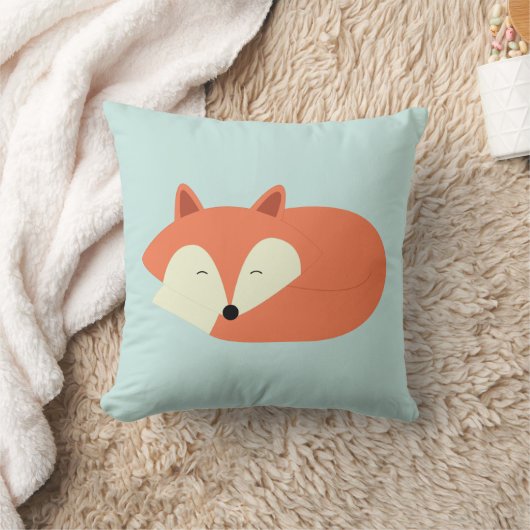 Sleepy Red Fox Kussen (Deken)