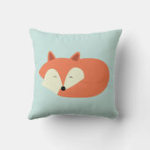 Sleepy Red Fox Kussen (Achterkant)