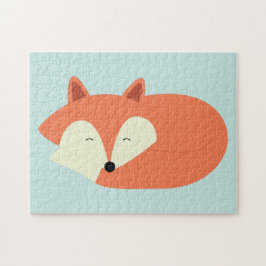 Sleepy Red Fox Legpuzzel