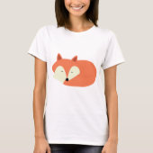 Sleepy Red Fox T-shirt (Voorkant)