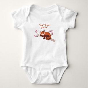 "Sleepy Red Panda"-Baby Bodysuit