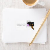 Sleepy Rottweiler-Adresetiketten Etiket (Insitu)