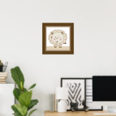 Sleepy Safari Lion Nursery Wall Art Poster (Thuiskantoor)