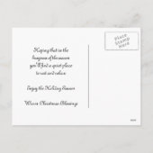 Sleepy Santa Half Moon Christmas Briefkaart (Achterkant)