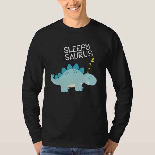 Sleepy Saurus Dinosaur T-shirt (Voorkant)