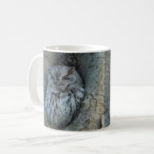 Sleepy Screech Owl Mok (Voorkant links)