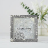 Sleepy Sheep Baby shower Kaart (Staand voorkant)