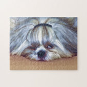 Sleepy Shih Tzu Dog Legpuzzel (Horizontaal)