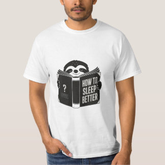 Sleepy Sloth Een zelfhulpboek lezen T-shirt