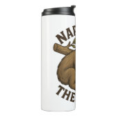 Sleepy Sloth Funny Thermosbeker (Gedraaid links)