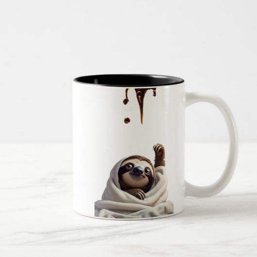 Sleepy Sloth-Mok Tweekleurige Koffiemok (Rechts)