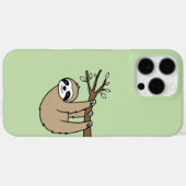 Sleepy Sloth on Branch – Relaxing Green Case-Mate iPhone Case (Achterkant (horizontaal))