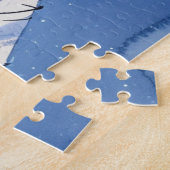 Sleepy Snowy Village - Waterverf Legpuzzel (Zijkant)