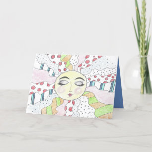 Sleepy Sun - MedNote Card Bedankkaart