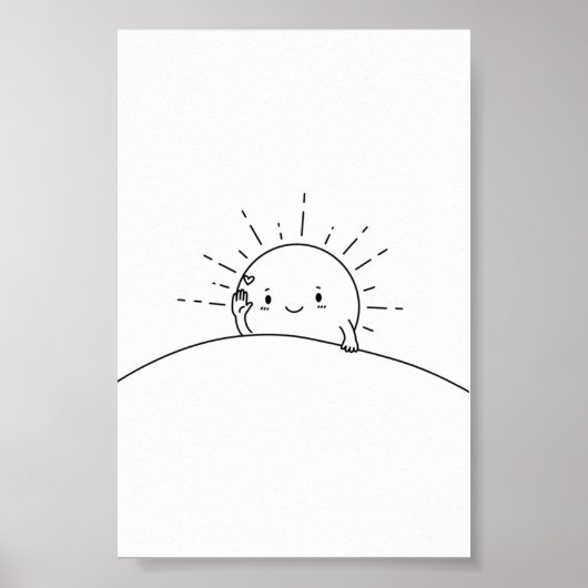 Sleepy Sun Says Hi Poster (Voorkant)